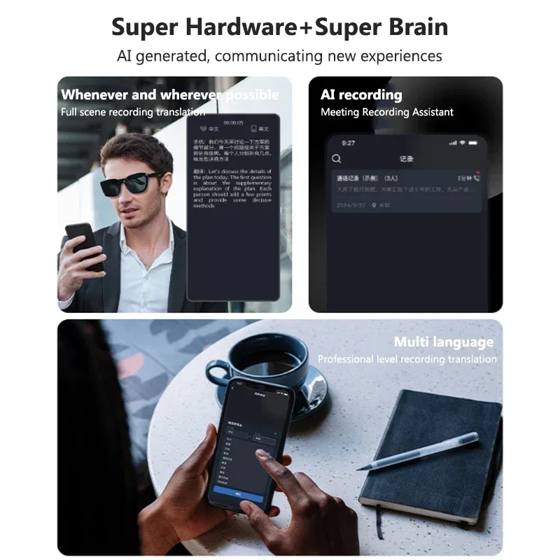 AI Translation Glasses Smart S - Audio Music Voice review and price