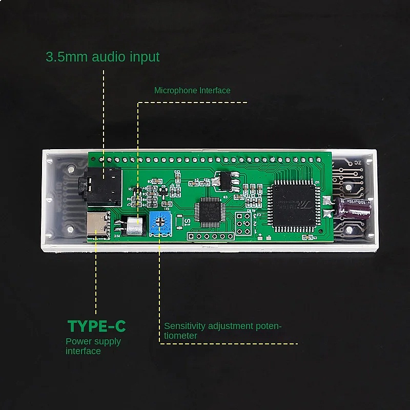LED Music Spectrum Display Ana - Audio Music Visualizer review and price