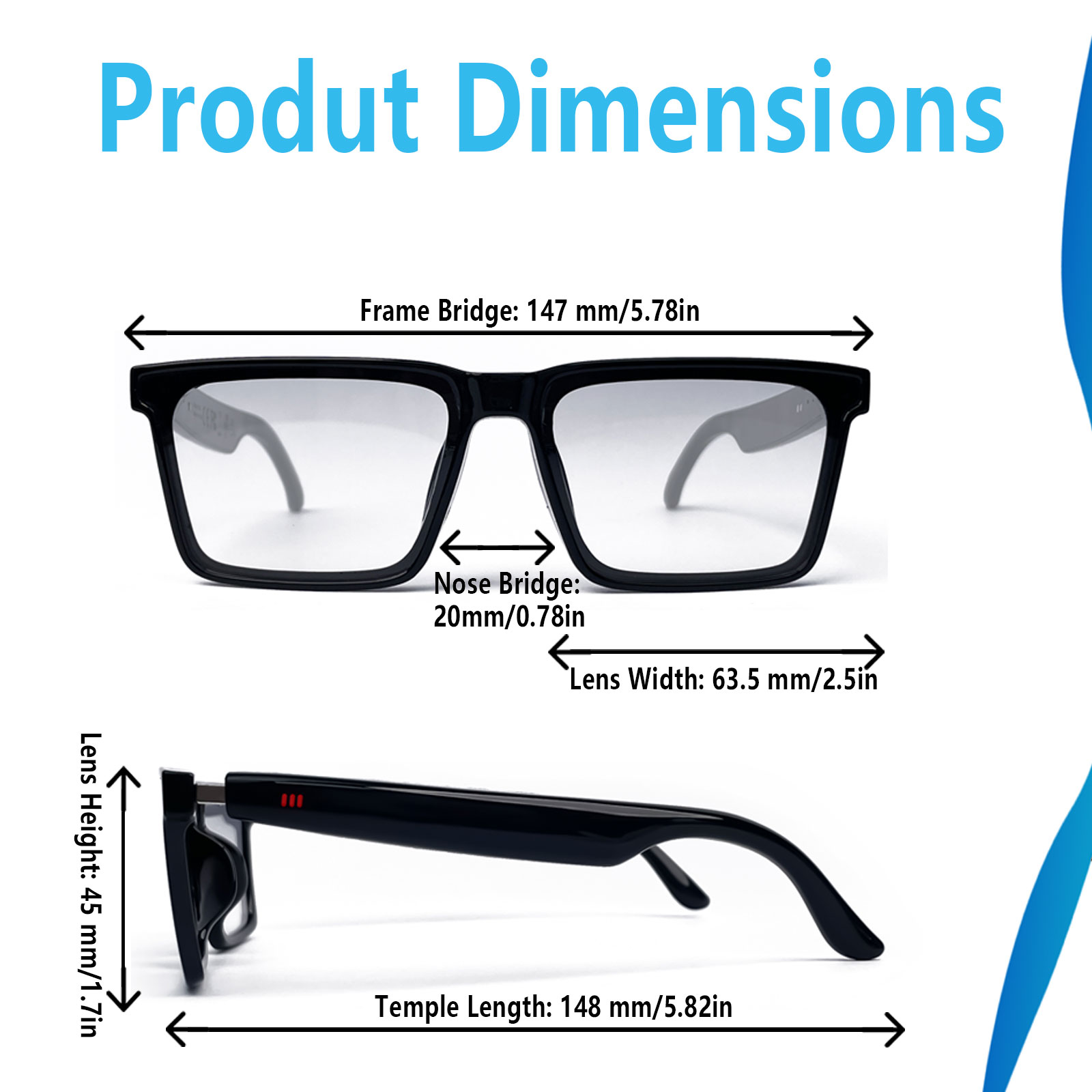 Smart Audio Glasses with Real- - Audio Music Voice review and price