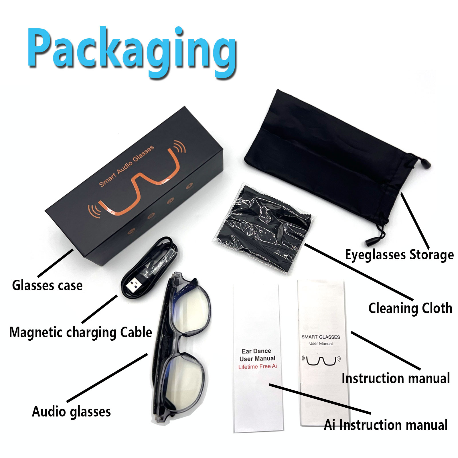Smart Audio Glasses, Real-Time - Audio Music Voice review and price