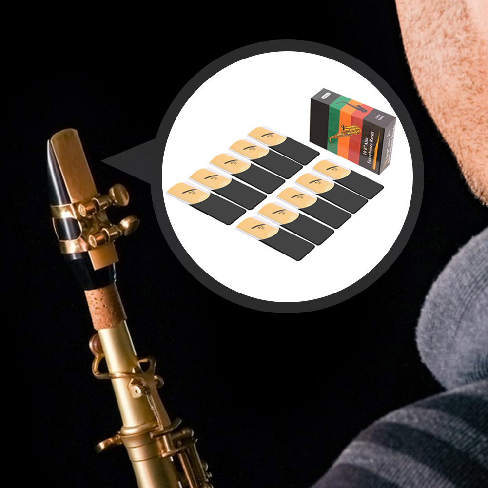 10 Pack Eb Alto Sax Reeds Saxo - Saxophone Reed Pack review and price
