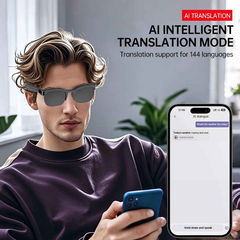 Bluetooth Audio Smart Glasses  - Audio Music Voice review and price
