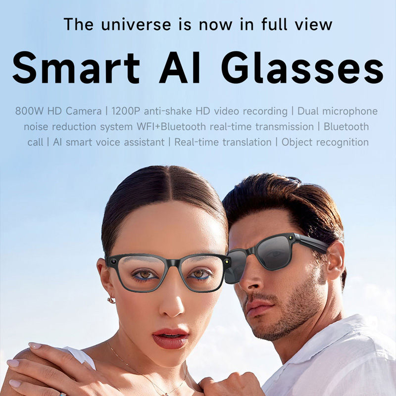 AI Smart Glasses 8 Million Cam - Audio Music Voice review and price